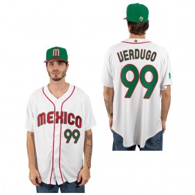 Alex Verdugo Mexico Baseball White 2023 World Baseball Classic Replica Jersey