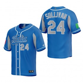 Brett Sullivan Italy Baseball Royal 2023 World Baseball Classic Replica Jersey