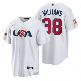 Milwaukee Brewers Devin Williams White 2023 World Baseball Classic USA Replica Jersey