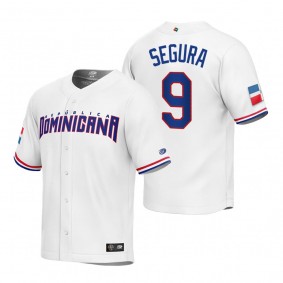 Dominican Republic Baseball Jean Segura White 2023 World Baseball Classic Replica Jersey