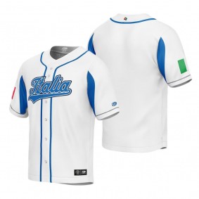 Italy Baseball White 2023 World Baseball Classic Jersey