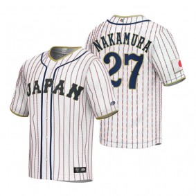 Japan Baseball Yuhei Nakamura White 2023 World Baseball Classic Jersey