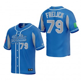 Sal Frelick Italy Baseball Royal 2023 World Baseball Classic Replica Jersey