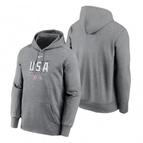 USA Baseball Gray 2023 World Baseball Classic Dugout Hoodie