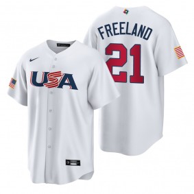 USA Baseball Kyle Freeland White 2023 World Baseball Classic Jersey