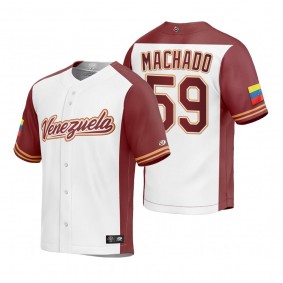 Venezuela Baseball Andres Machado White 2023 World Baseball Classic Replica Jersey