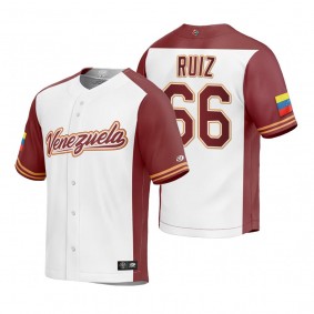 Venezuela Baseball Jose Ruiz White 2023 World Baseball Classic Replica Jersey