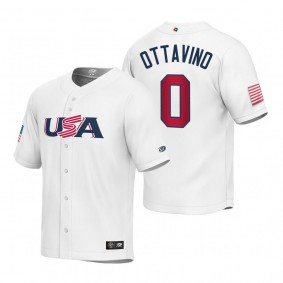 Youth USA Baseball Adam Ottavino White 2023 World Baseball Classic Replica Jersey