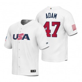 Youth USA Baseball Jason Adam White 2023 World Baseball Classic Replica Jersey