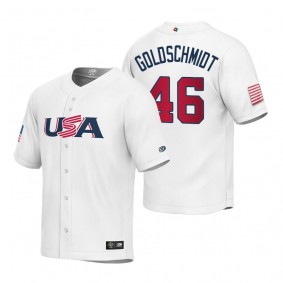 Youth USA Baseball Paul Goldschmidt White 2023 World Baseball Classic Replica Jersey