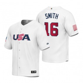 Youth USA Baseball Will Smith White 2023 World Baseball Classic Replica Jersey